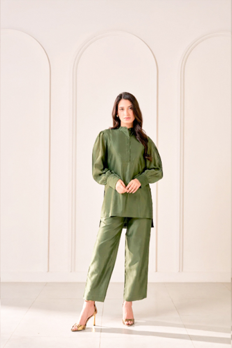 Bottle Green Co-ord Set