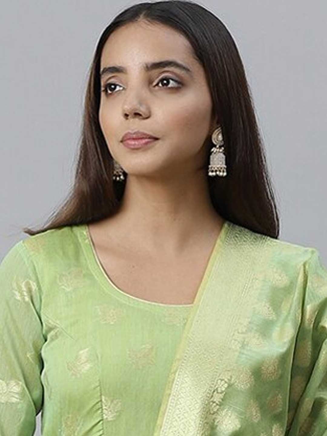 U-Neck Banarasi Suit Design