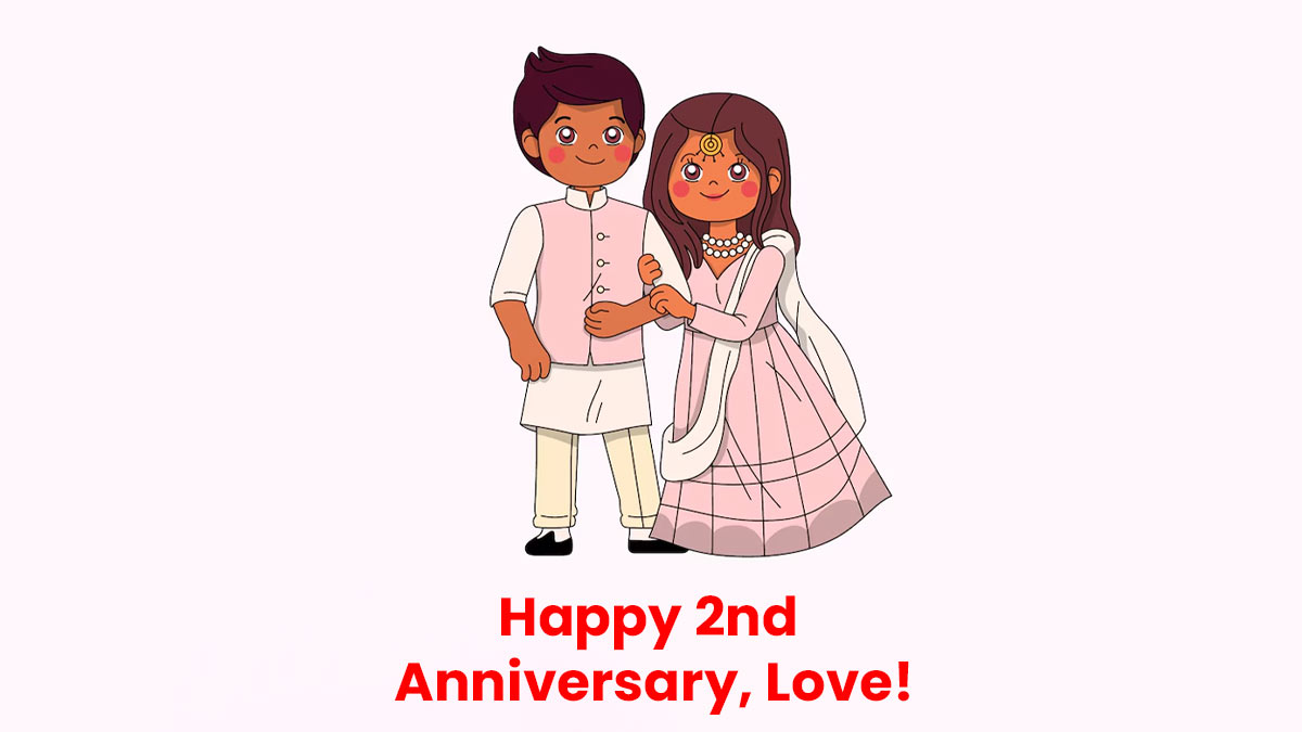 Happy 2nd Wedding Anniversary 20+ Wishes, Quotes, And Images For Your Husband/Wife HerZindagi
