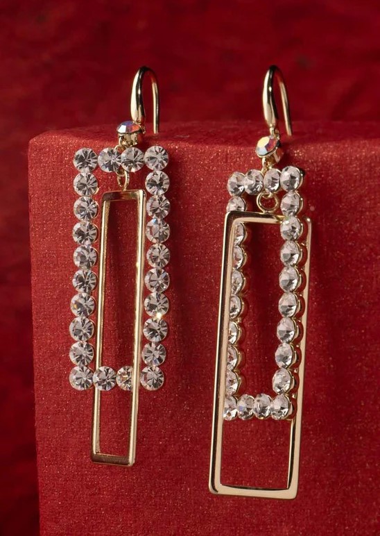 Elegant Crystal Earrings By Gargi
