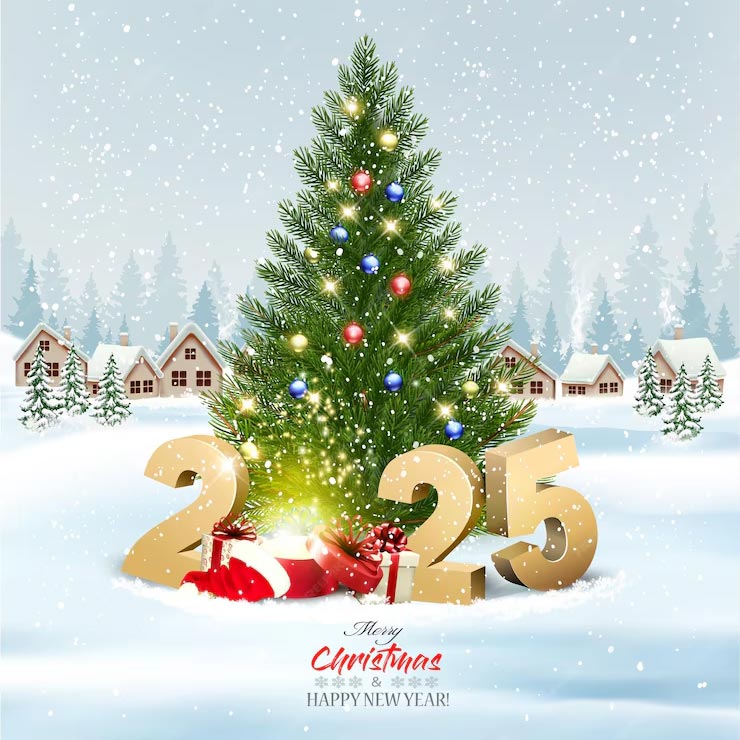 merry christmas 2024 happy new year 2025