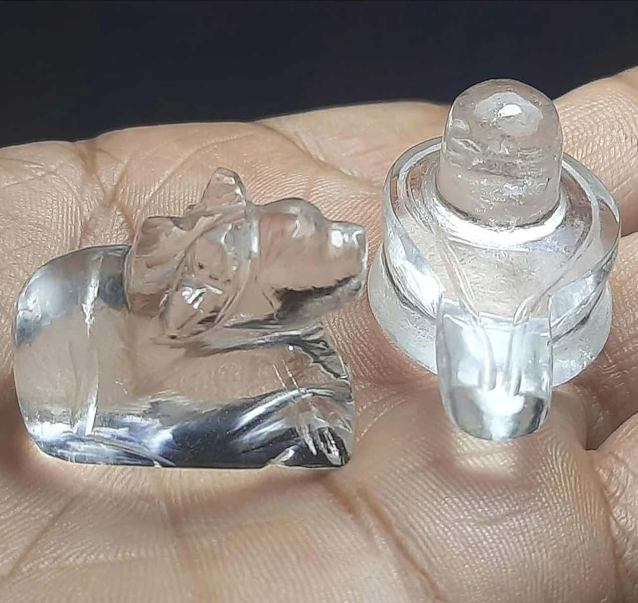 Right Direction To Place Crystal Shivling