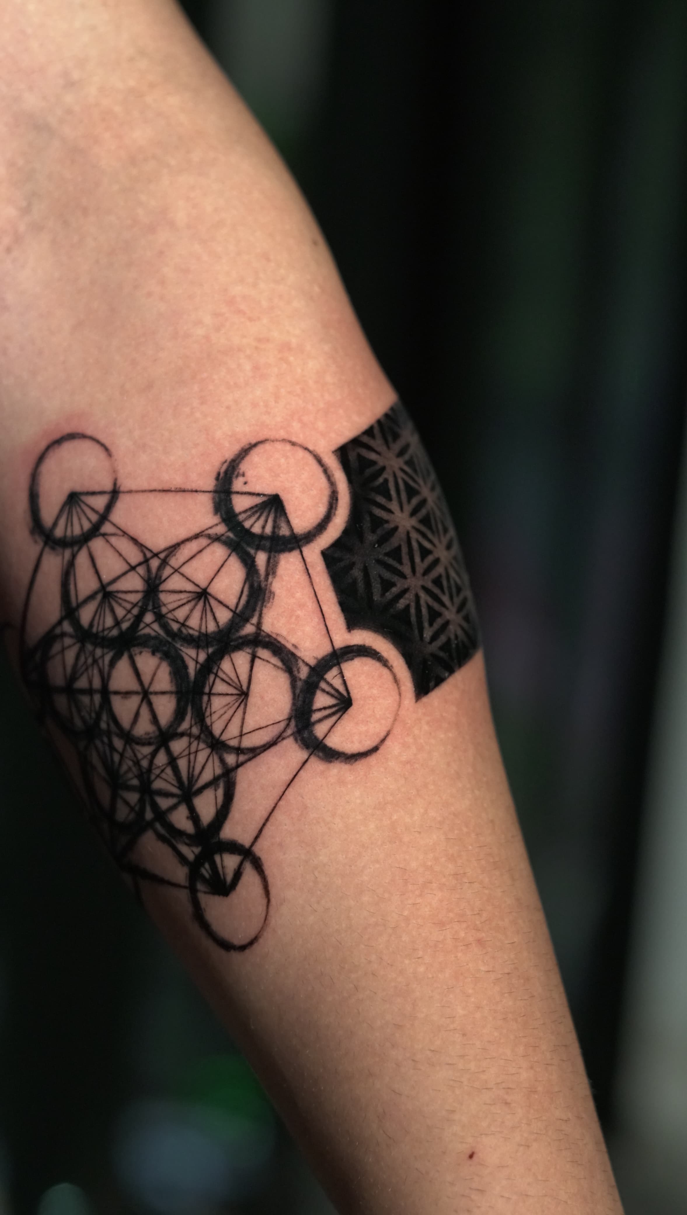 Geometry Armband Tattoo Design