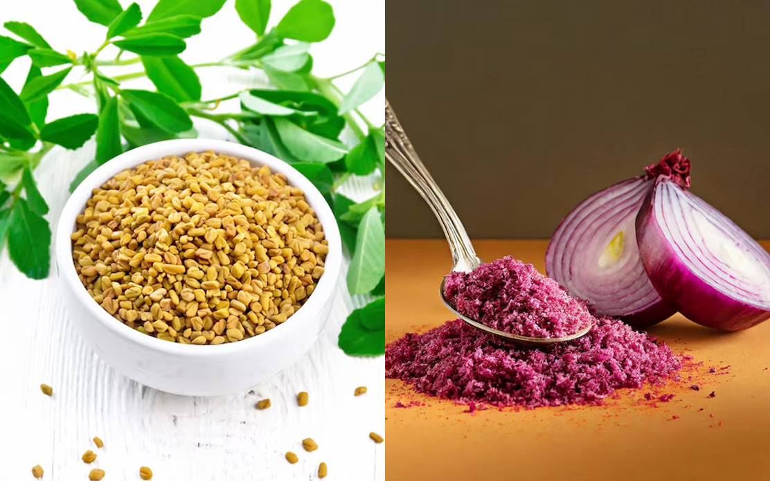 How To Make Fenugreek And Onion Hair Mask