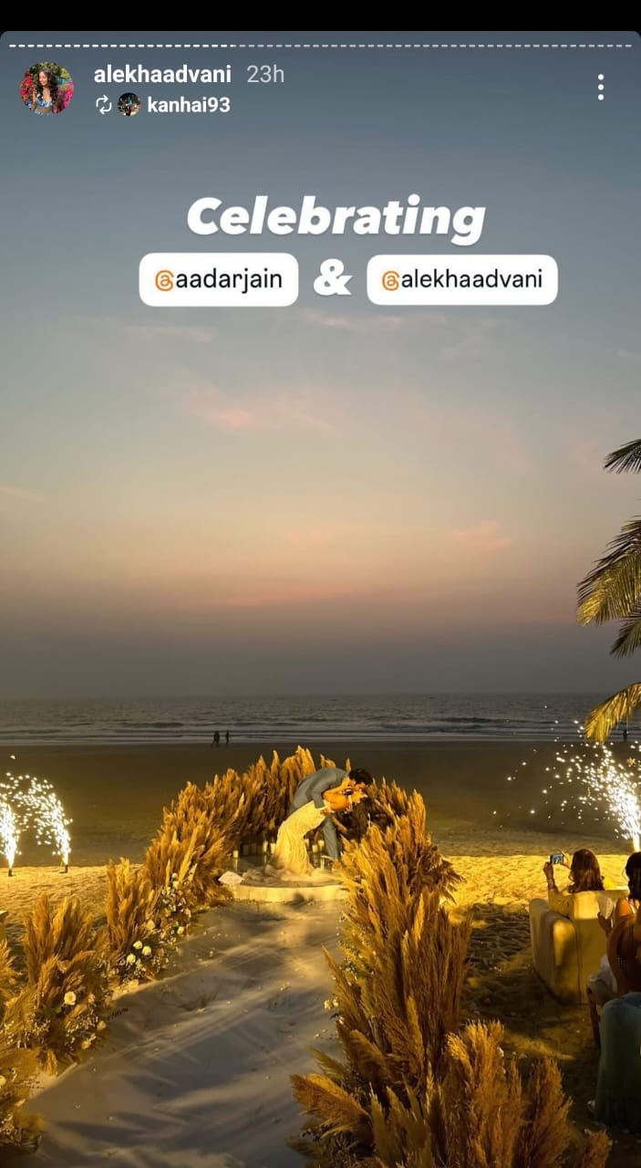 Aadar Jain Marries Alekha Advani