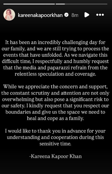 kareena kapoor statement