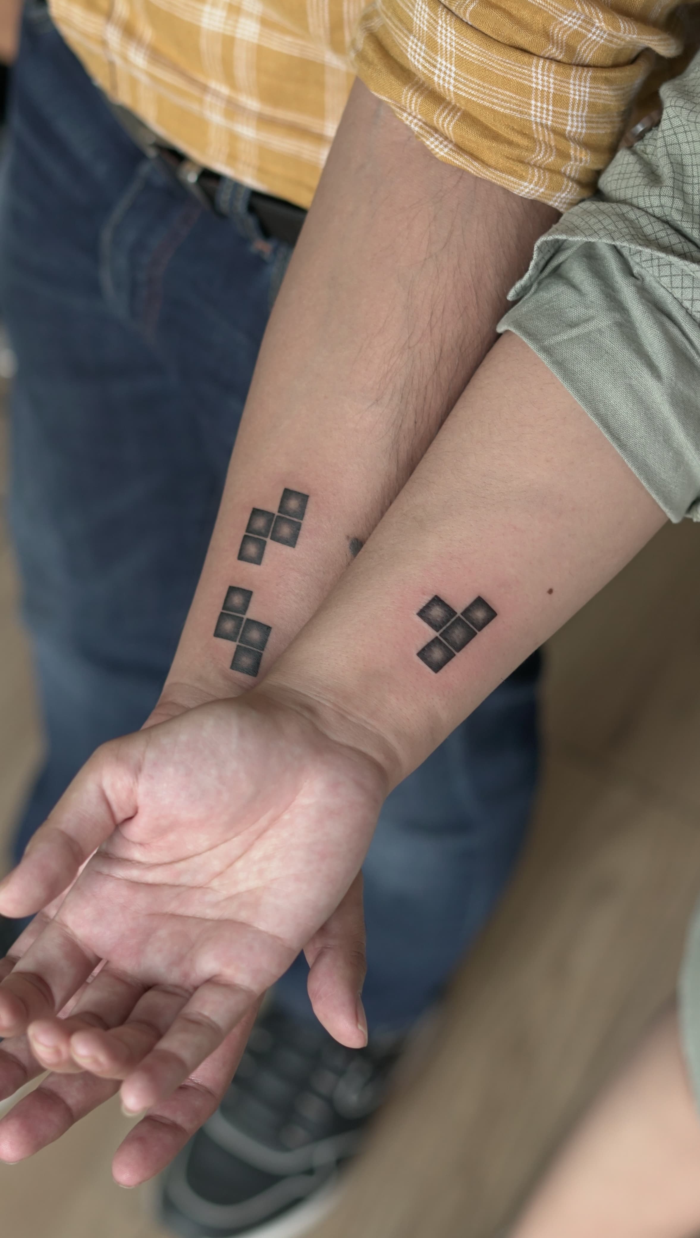 Puzzle Pieces Tattoo Design For Couples