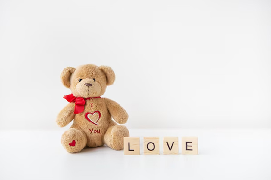 Handmade Teddy Bear With Love Notes
