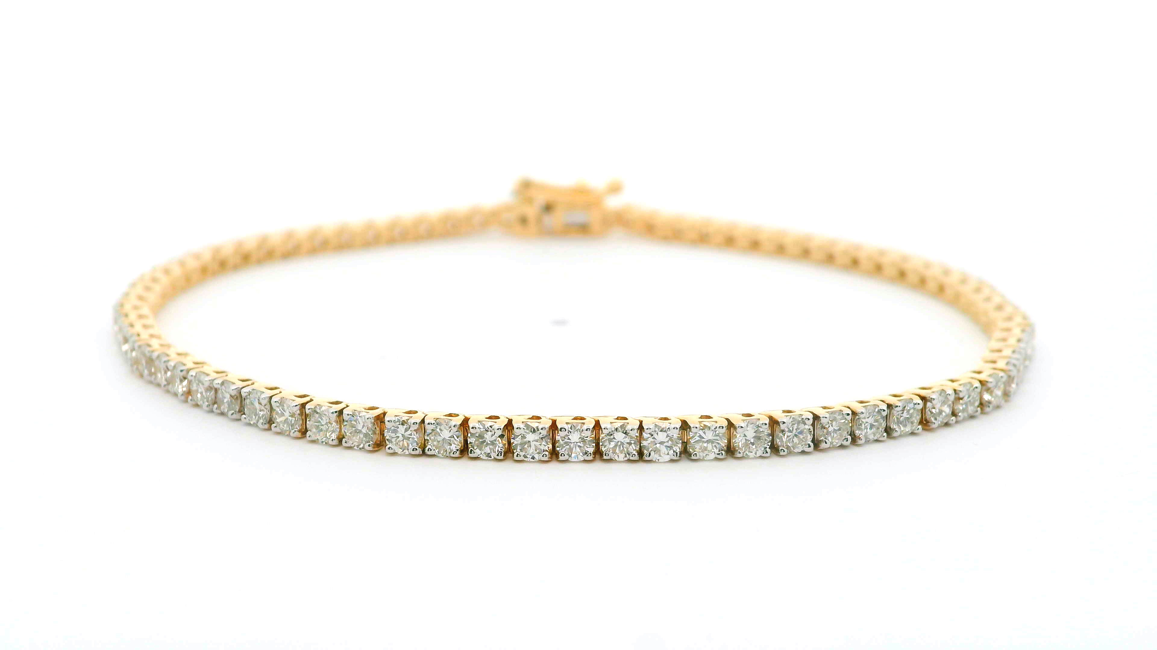 Small Studded Tennis Bracelet - Solitario