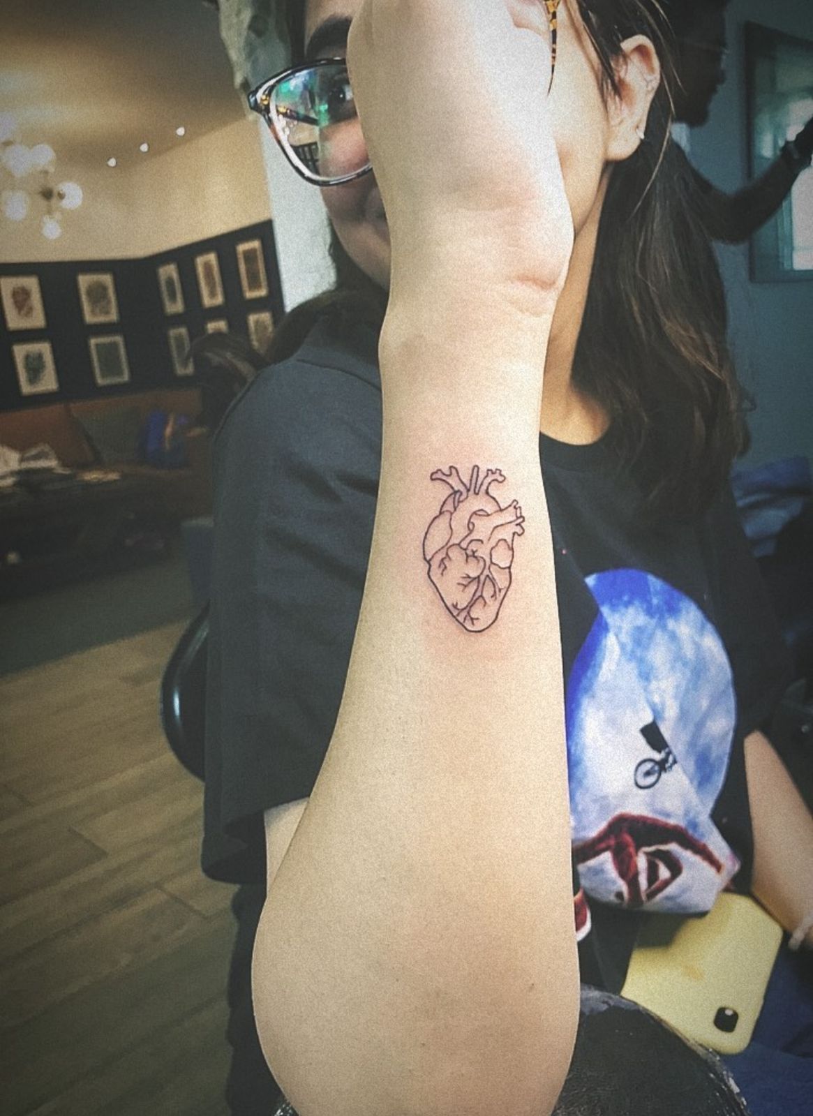 Detailed Heart Tattoo For Couples