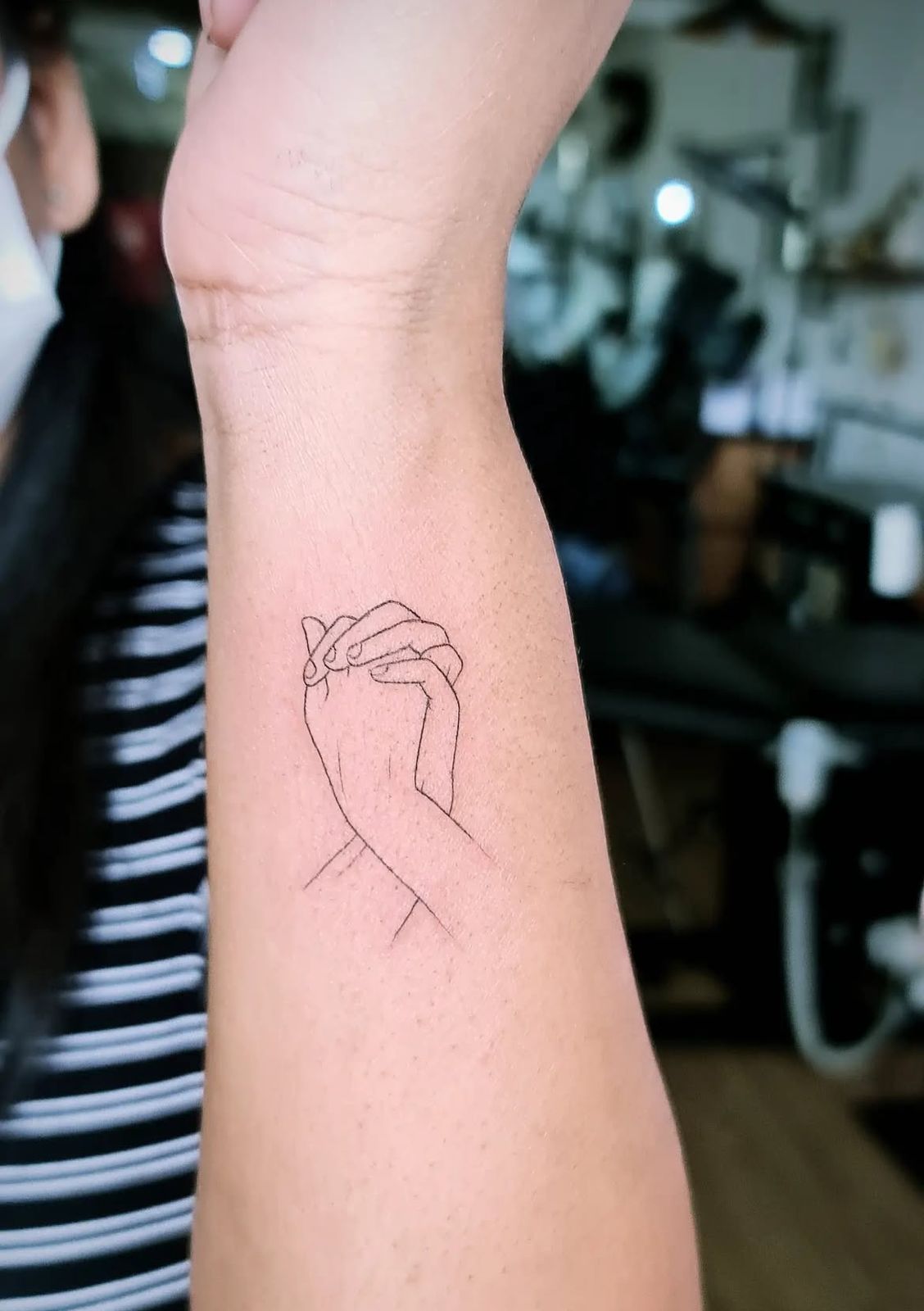 Hand Holding Tattoo Design For Couples