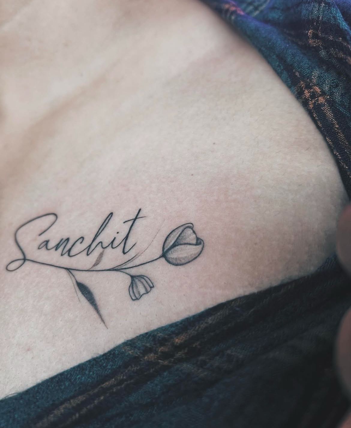 Name Tattoo On Chest