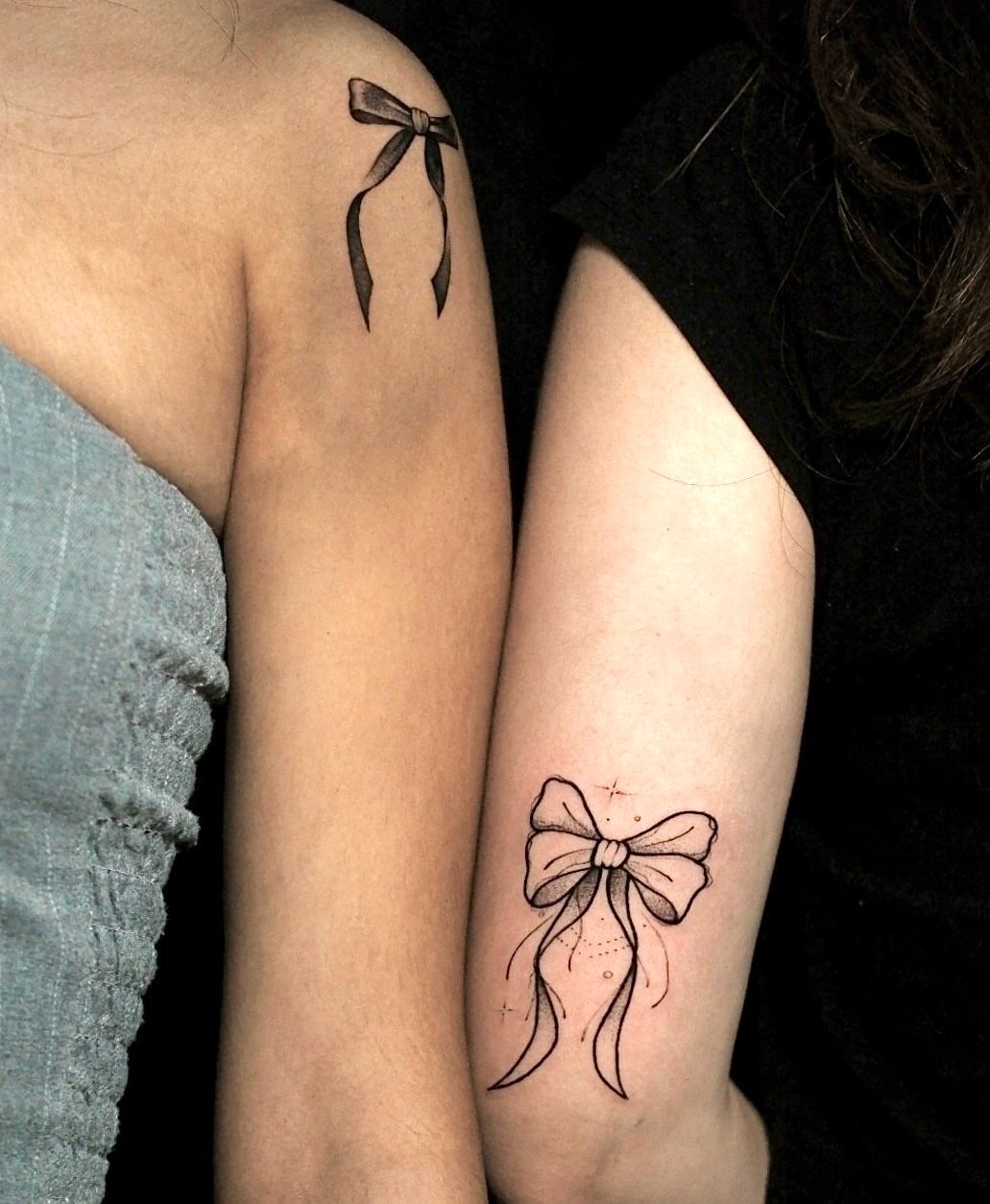 Bow Tattoo Designs For Couples