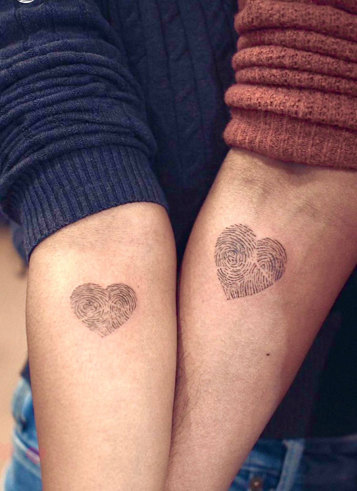 Fingerprint Heart Tattoo