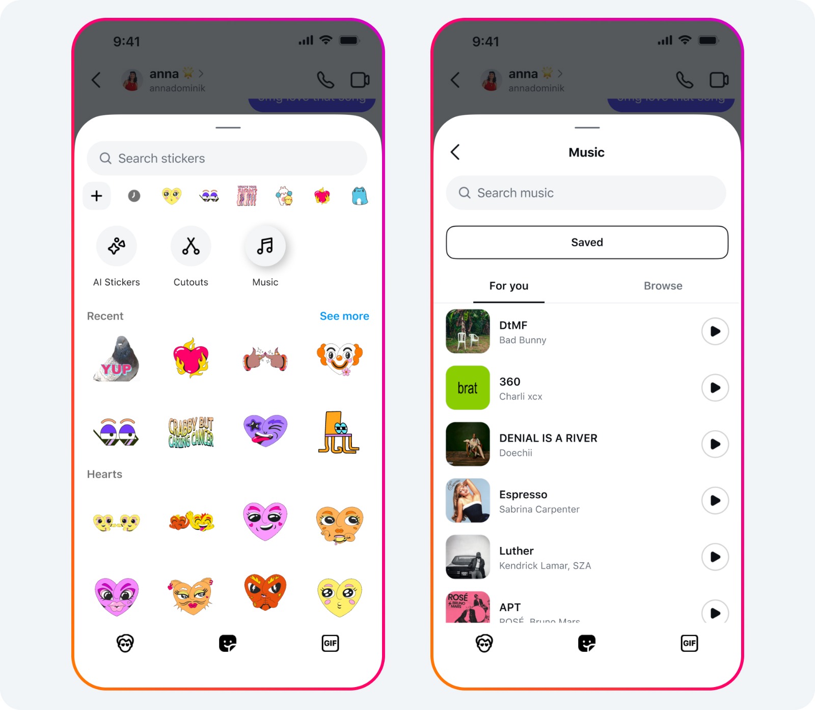 Music Sharing On Instagram DM
