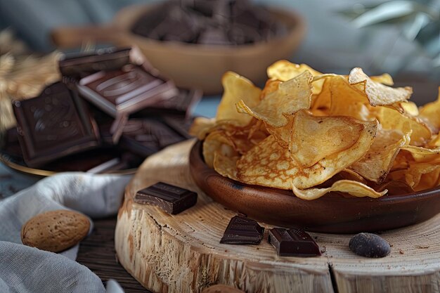 chips and chocoalte