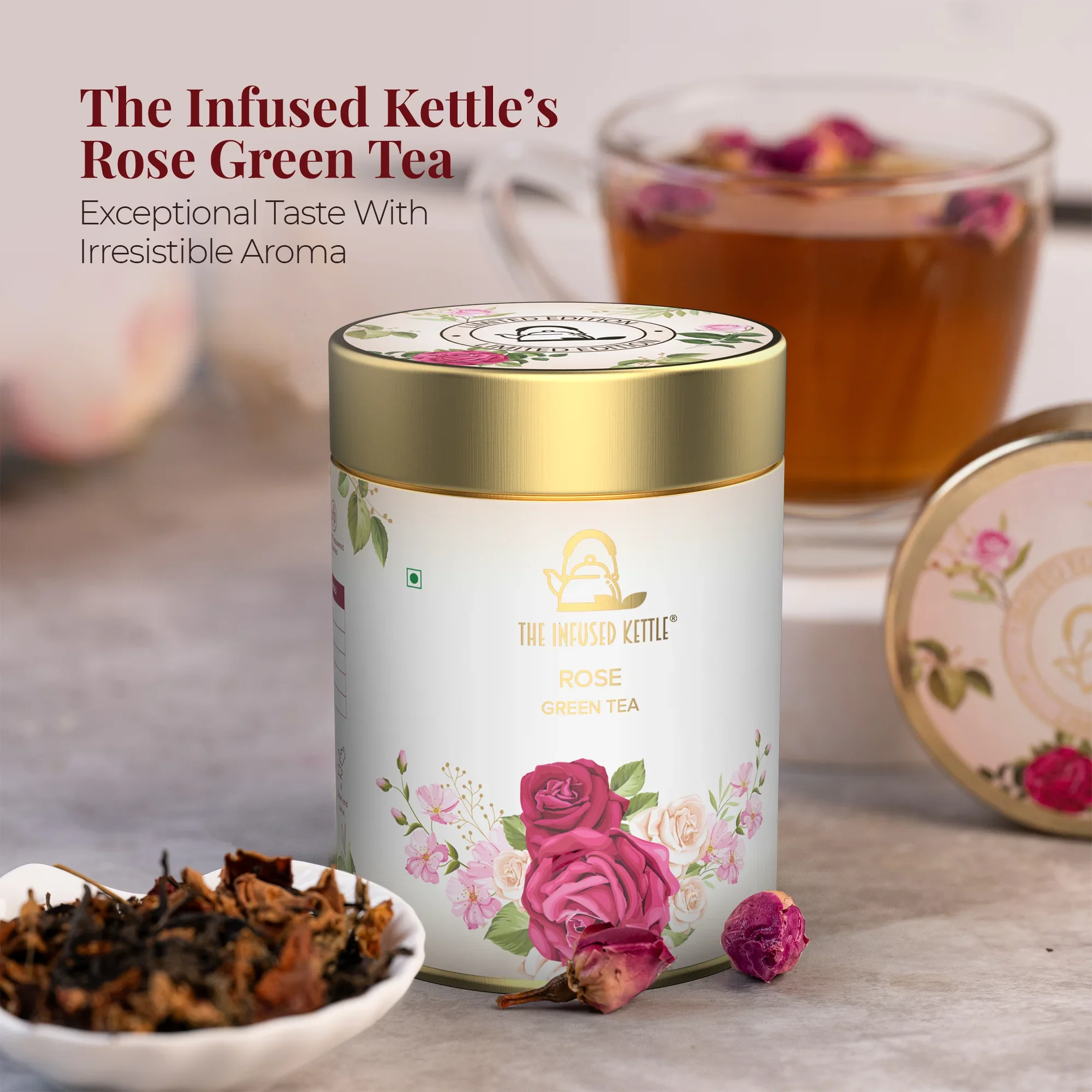 The Infused Kettle Rose Green Tea