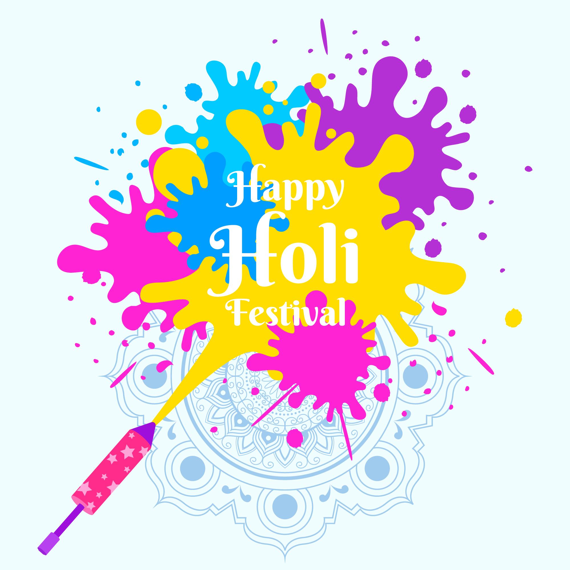 holi festival information in english