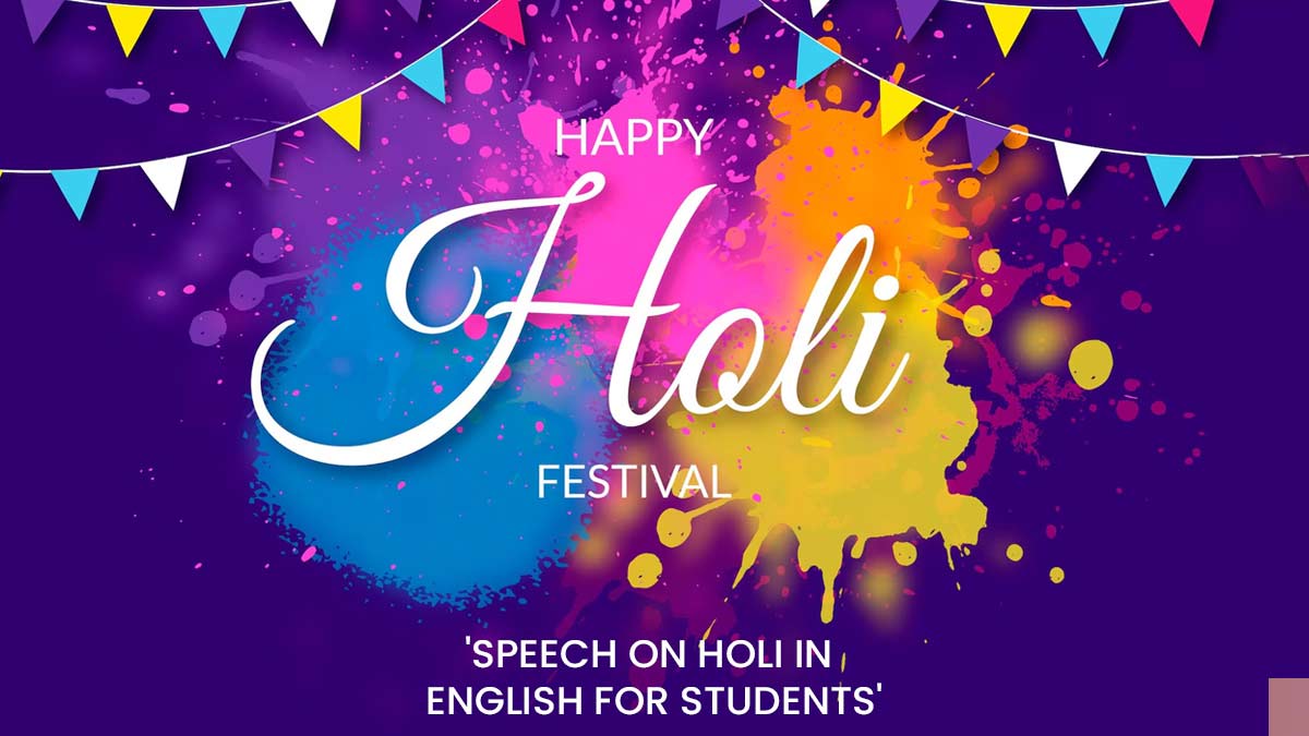 short speech on holi