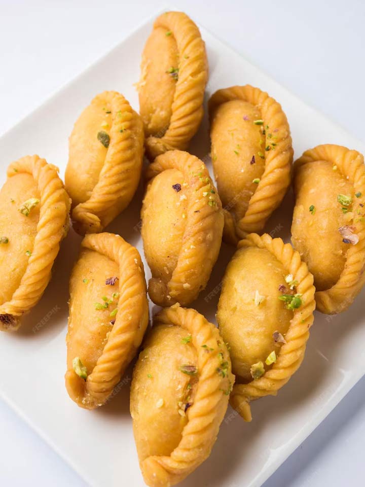 How To Make Gujiya with Coconut Filling At Home