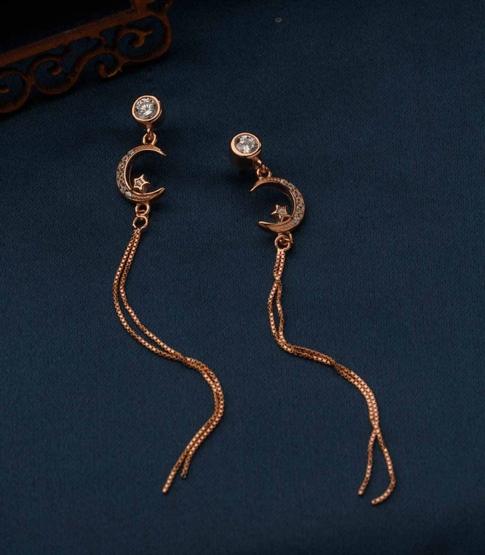 MOON STRING EARRINGS