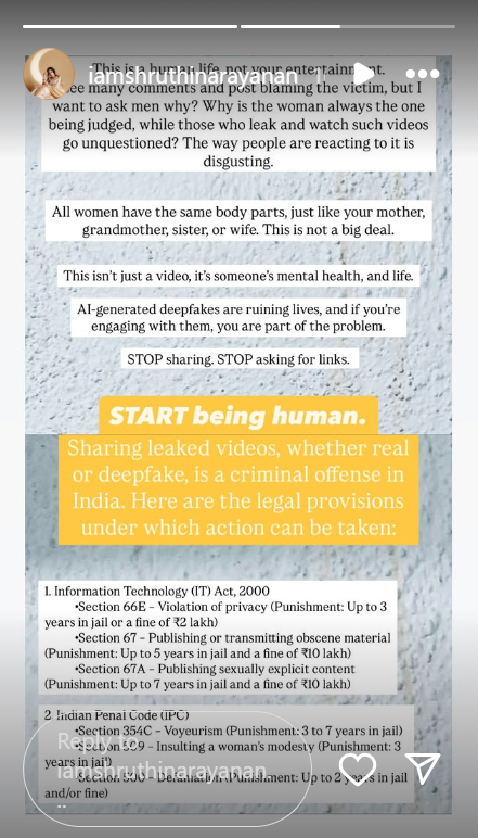 shruti narayan response 2