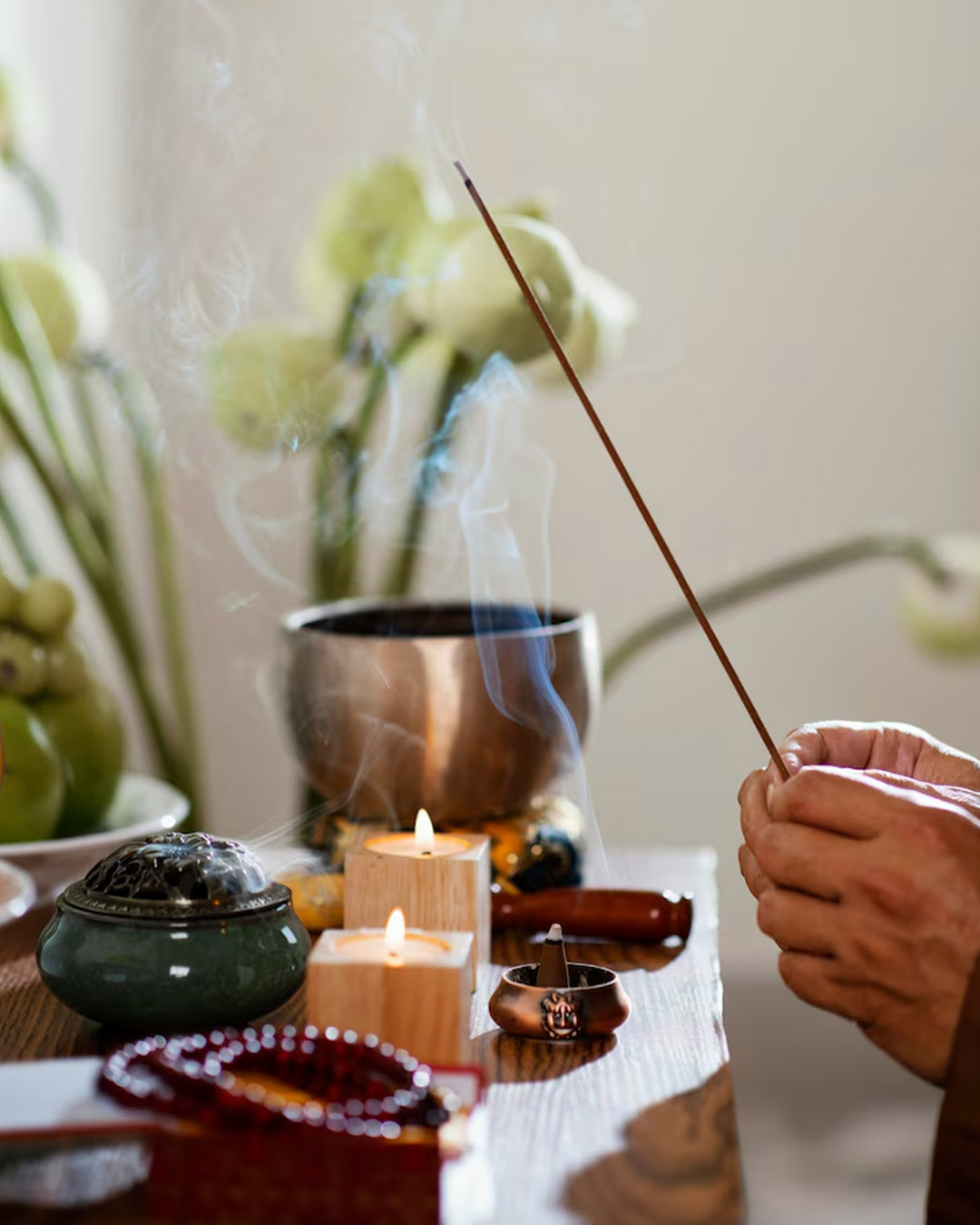 Herbal Agarbatti From Dried Puja Flowers