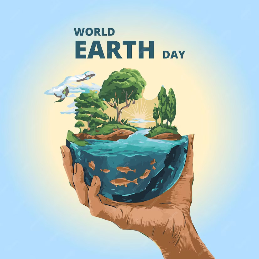 Nature-Inspired Collage Earth Day Poster