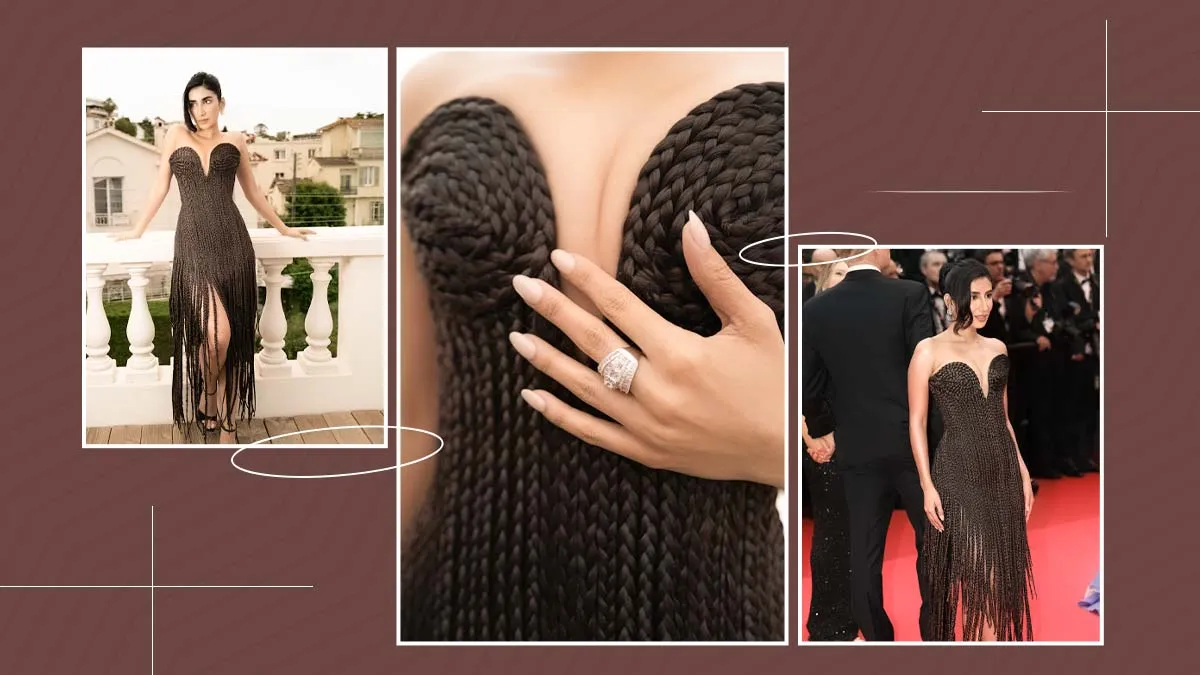 parul gulati actor founder nish hair cannes debut in braided dress