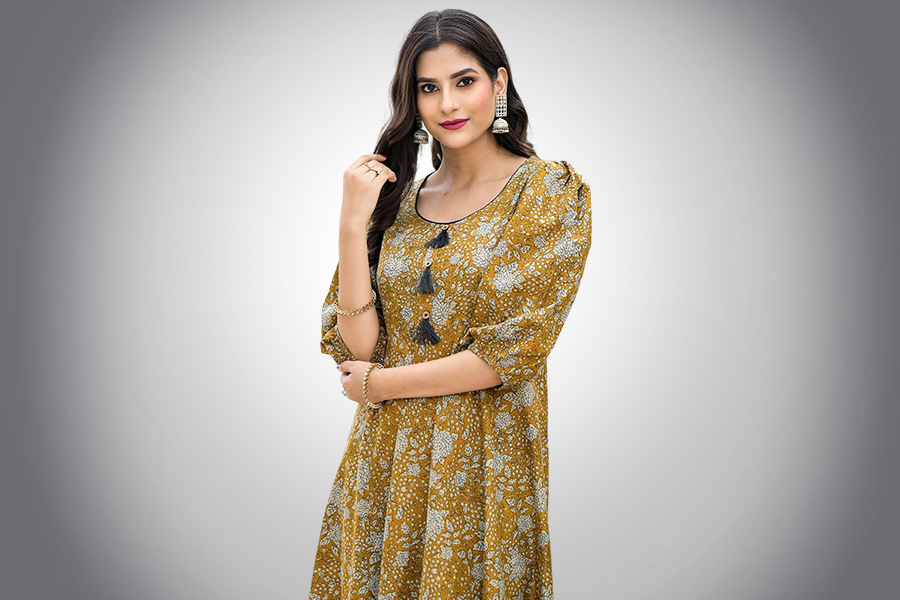 Cotton Phulkari Suit Design