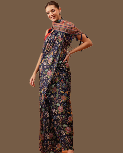 Tassel Chanderi Cotton Saree Design