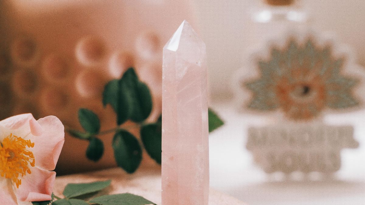 Rose Quartz crystal