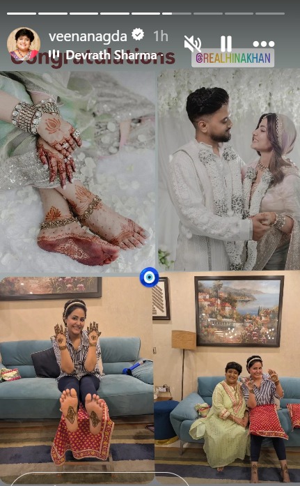 hina khan wedding mehendi