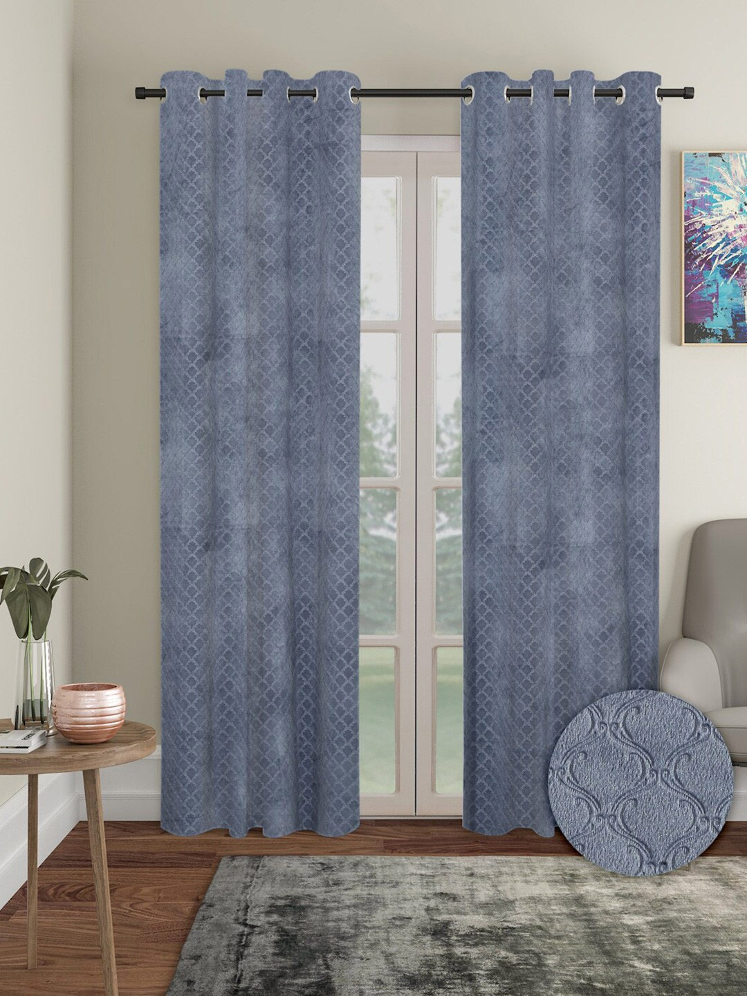 Velvet Long Curtain Design