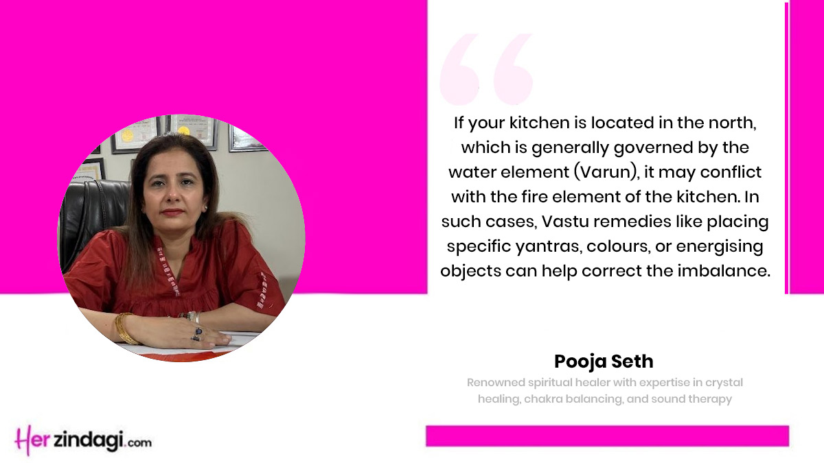 9 Vastu Remedies for North-Facing Kitchens