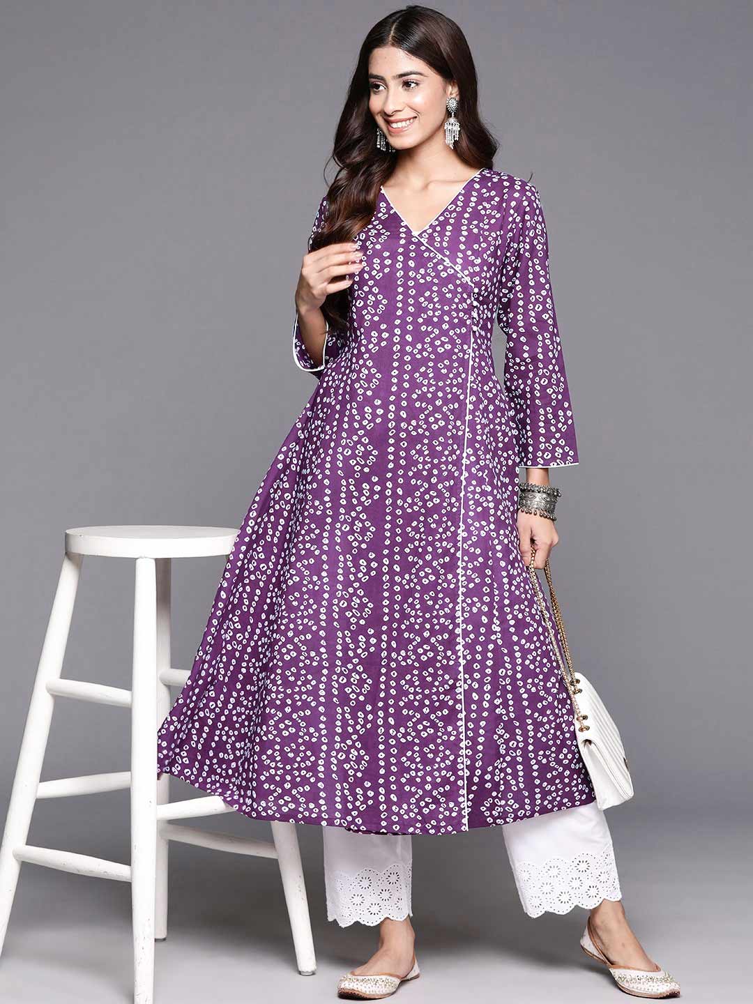 A Line Angrakha Suit Designs