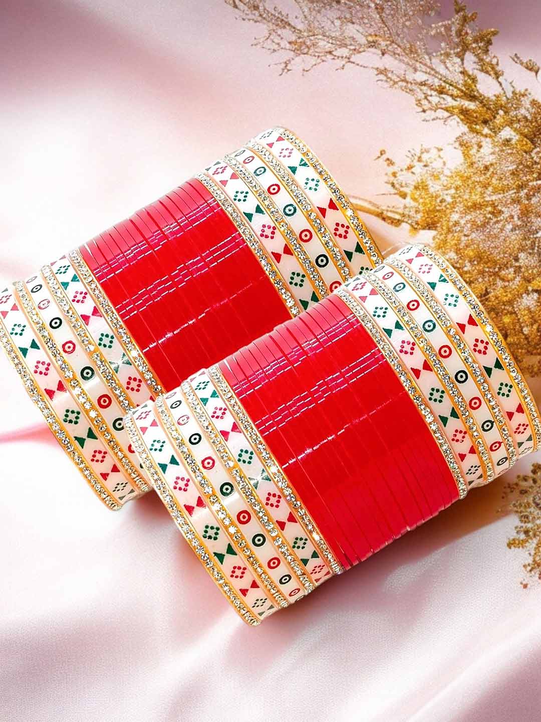 Chuda Red Bangle Design