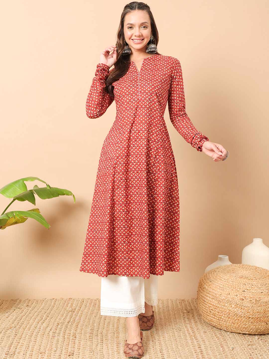 Full Long Sleeves Kurti Design