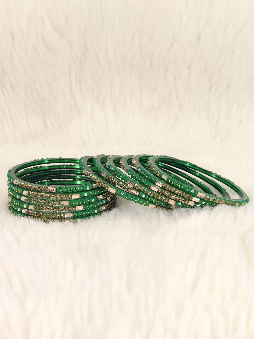 Light Green Bangle Set Design For Sawan