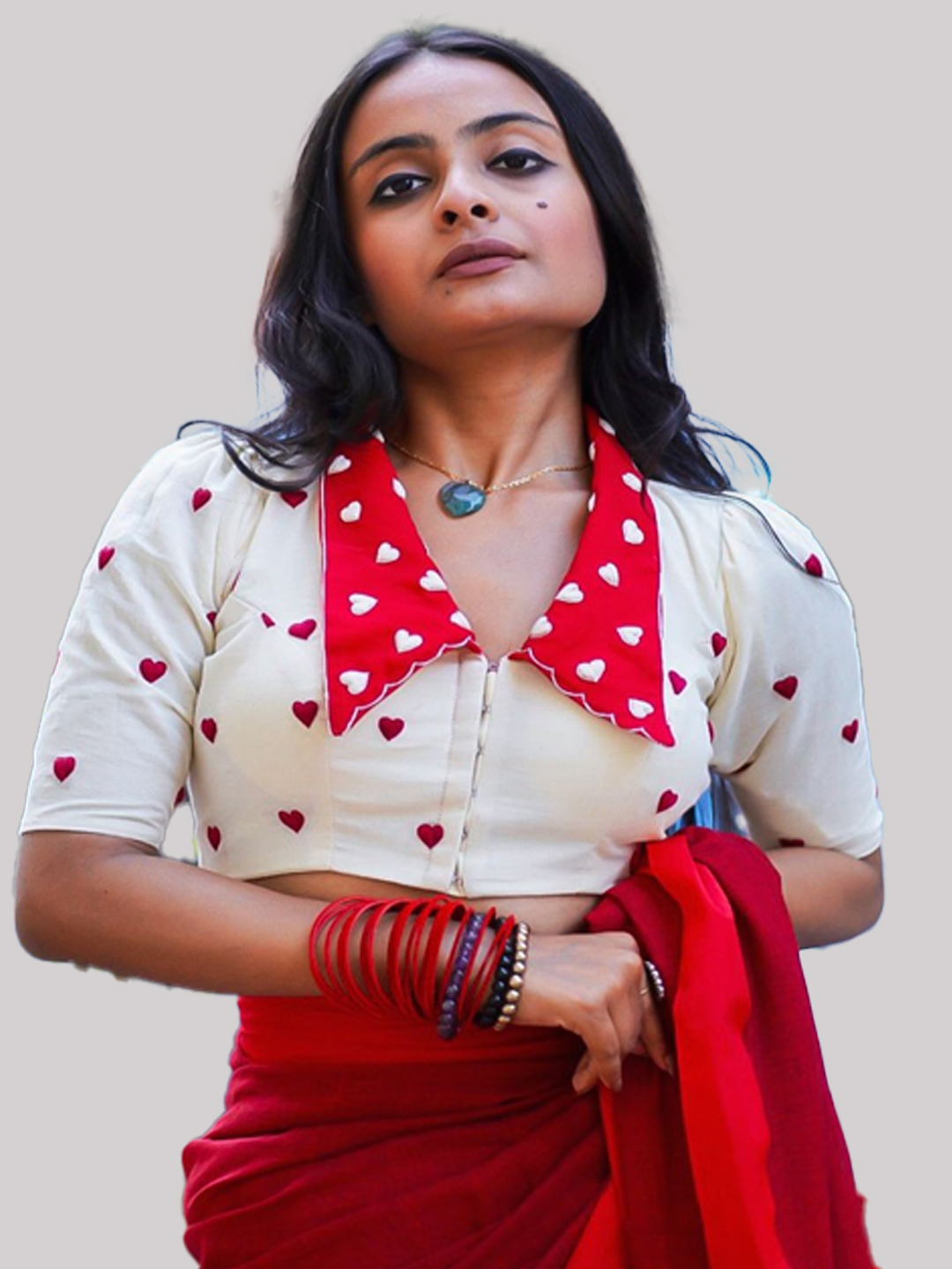 Pure Cotton Collar Neck Blouse Design