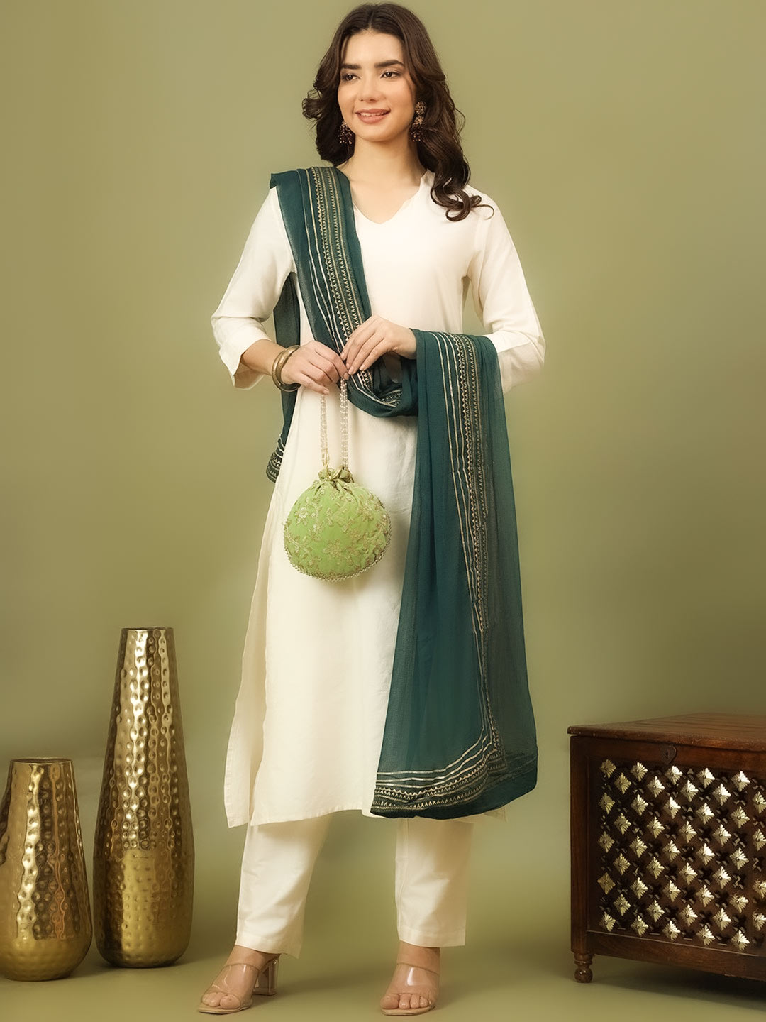 Chiffon Gota Patti Dupatta Design