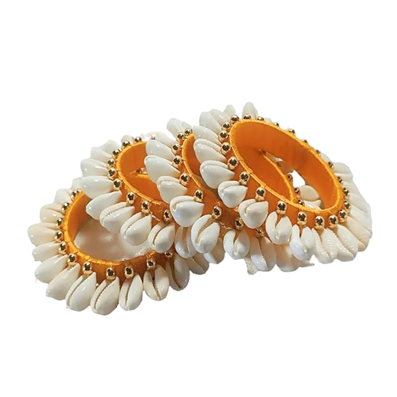 Beaded Shell Bangle Design