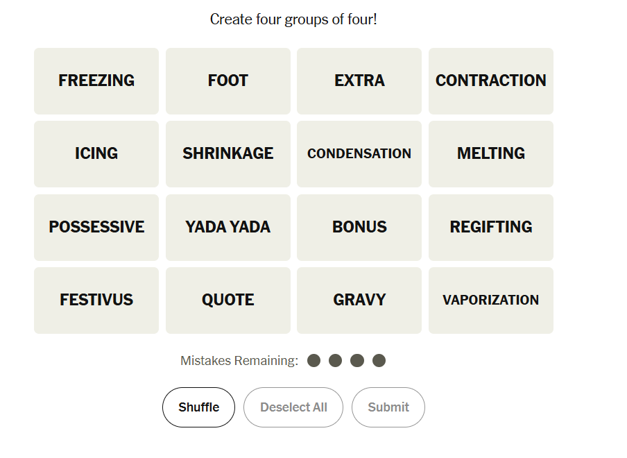 nyt connections july 21 2025