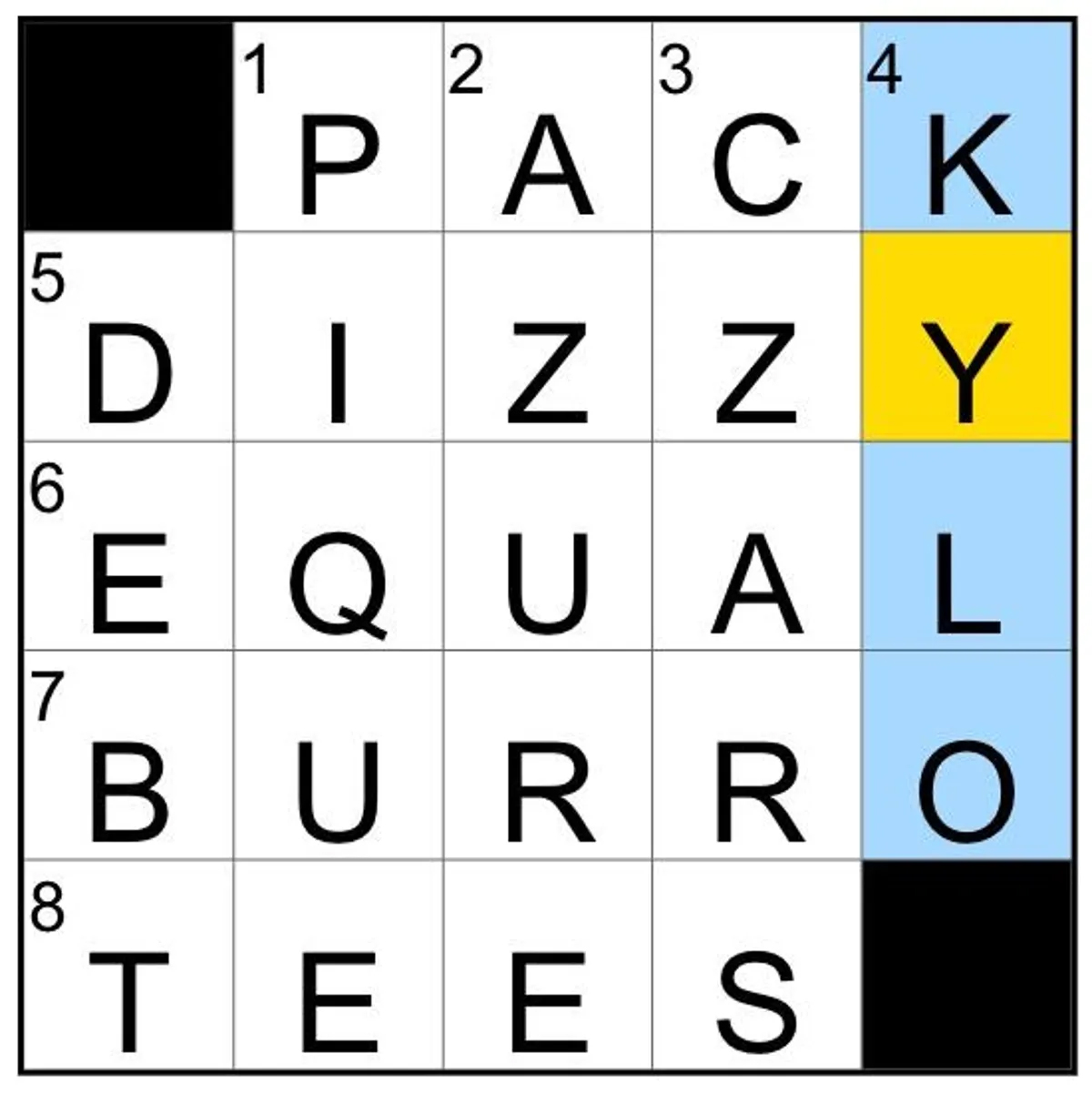 nyt mini crossword answers