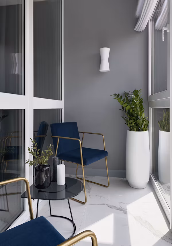 Charcoal Grey With Soft Blush Colour