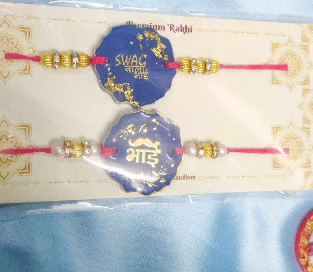 Circle Resin Rakhi Design
