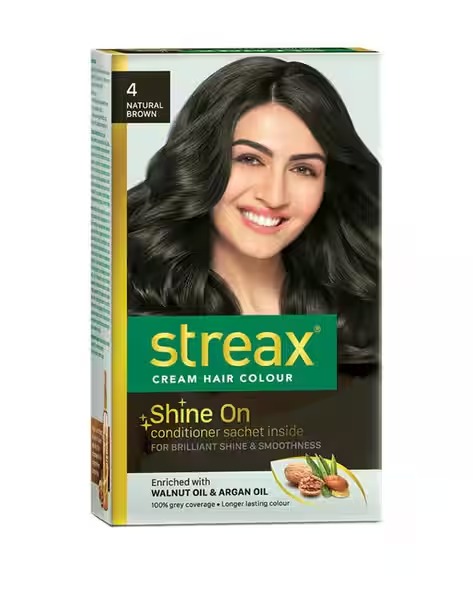 Streax Cream Hair Colour (Natural Brown 4)