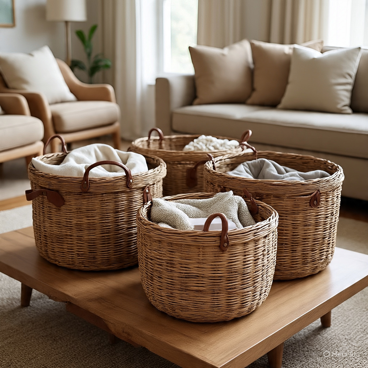 Woven Basket organisers