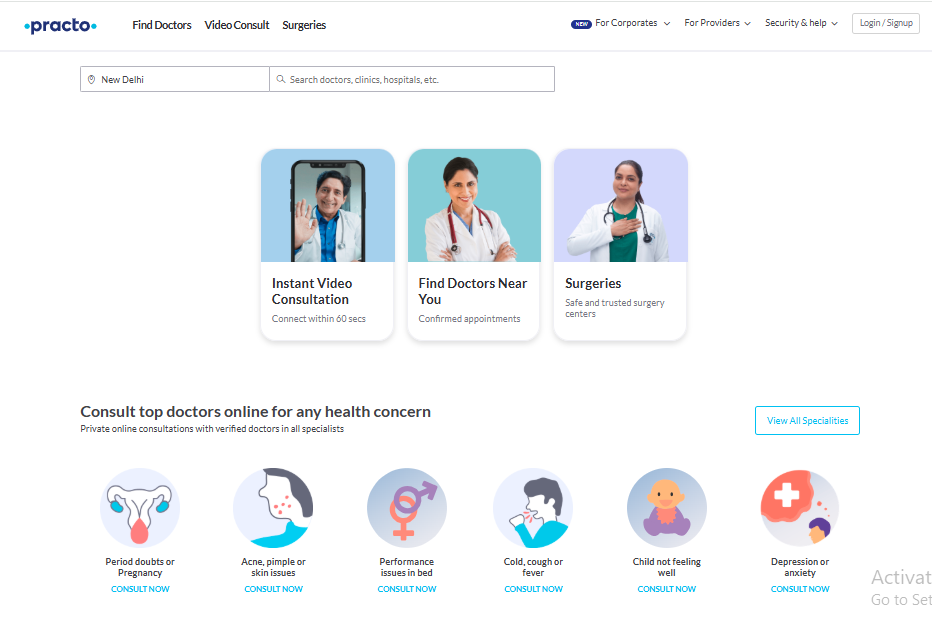 Practo Doctor Consultation Anytime, Anywhere
