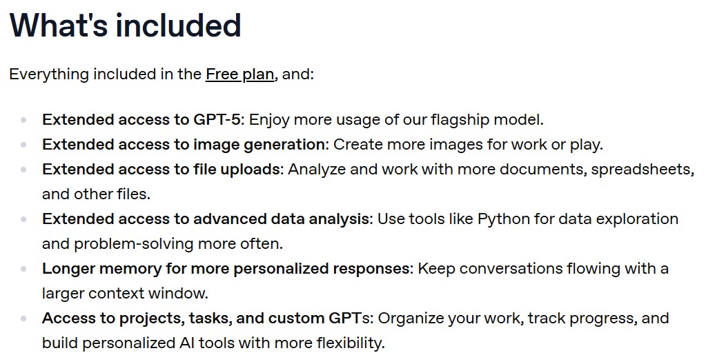 What Will Users Get With ChatGPT Go